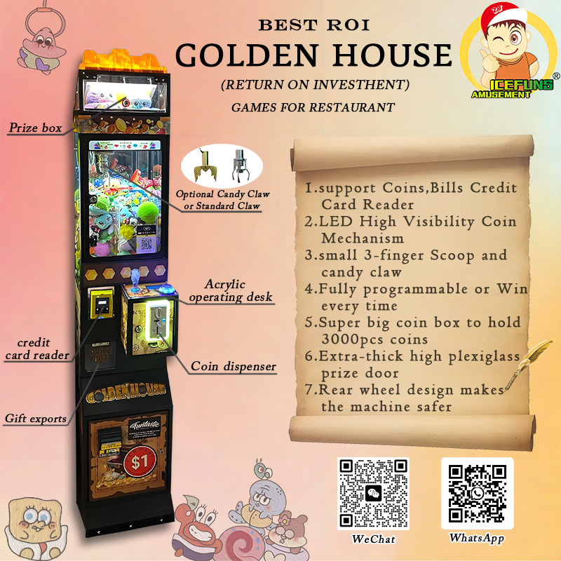 Golden House Mini Crane Machines: The Ultimate Revenue Booster